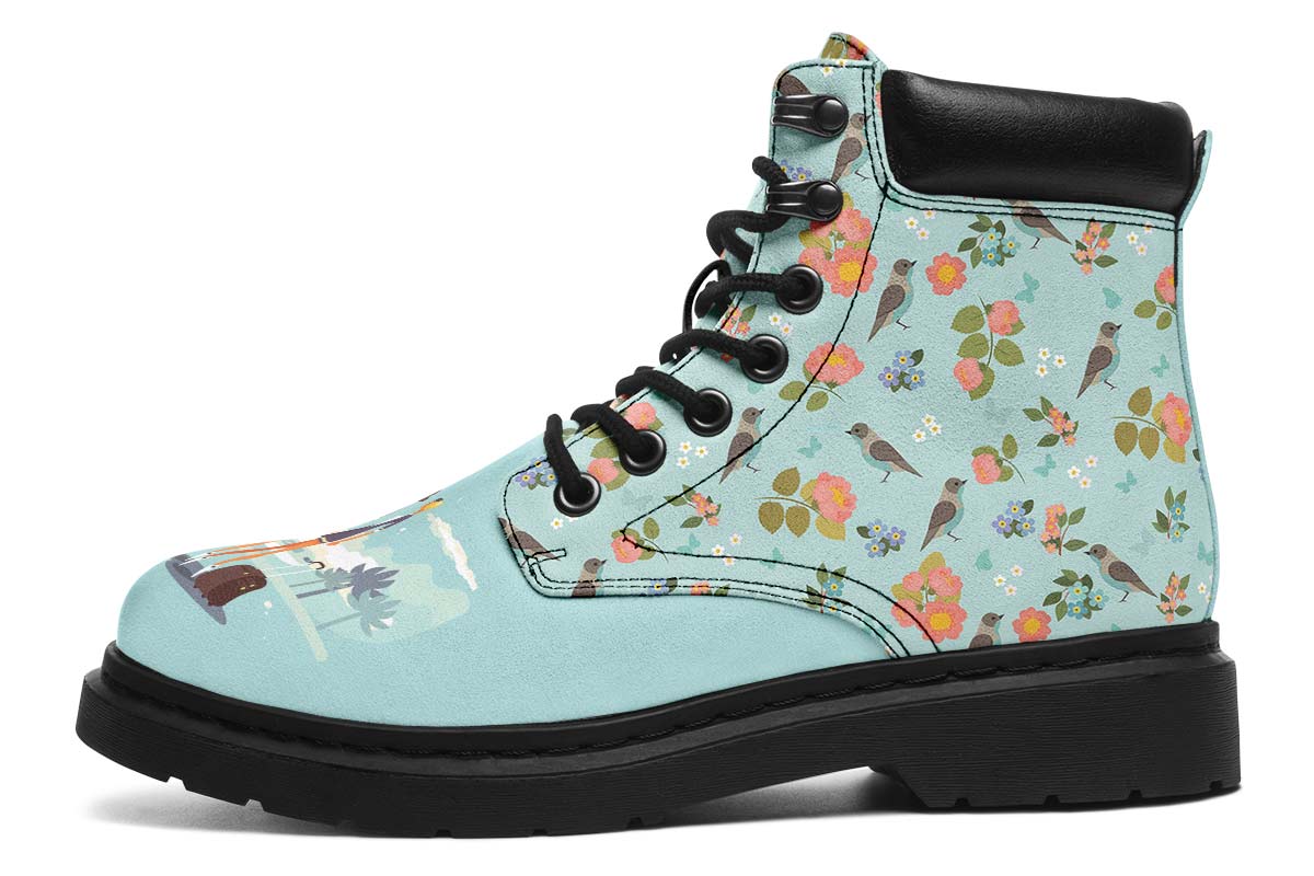 Floral Flight Attendant Classic Vibe Boots