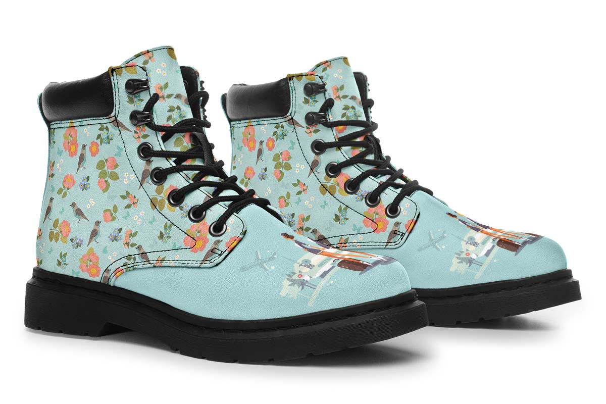 Floral Flight Attendant Classic Vibe Boots