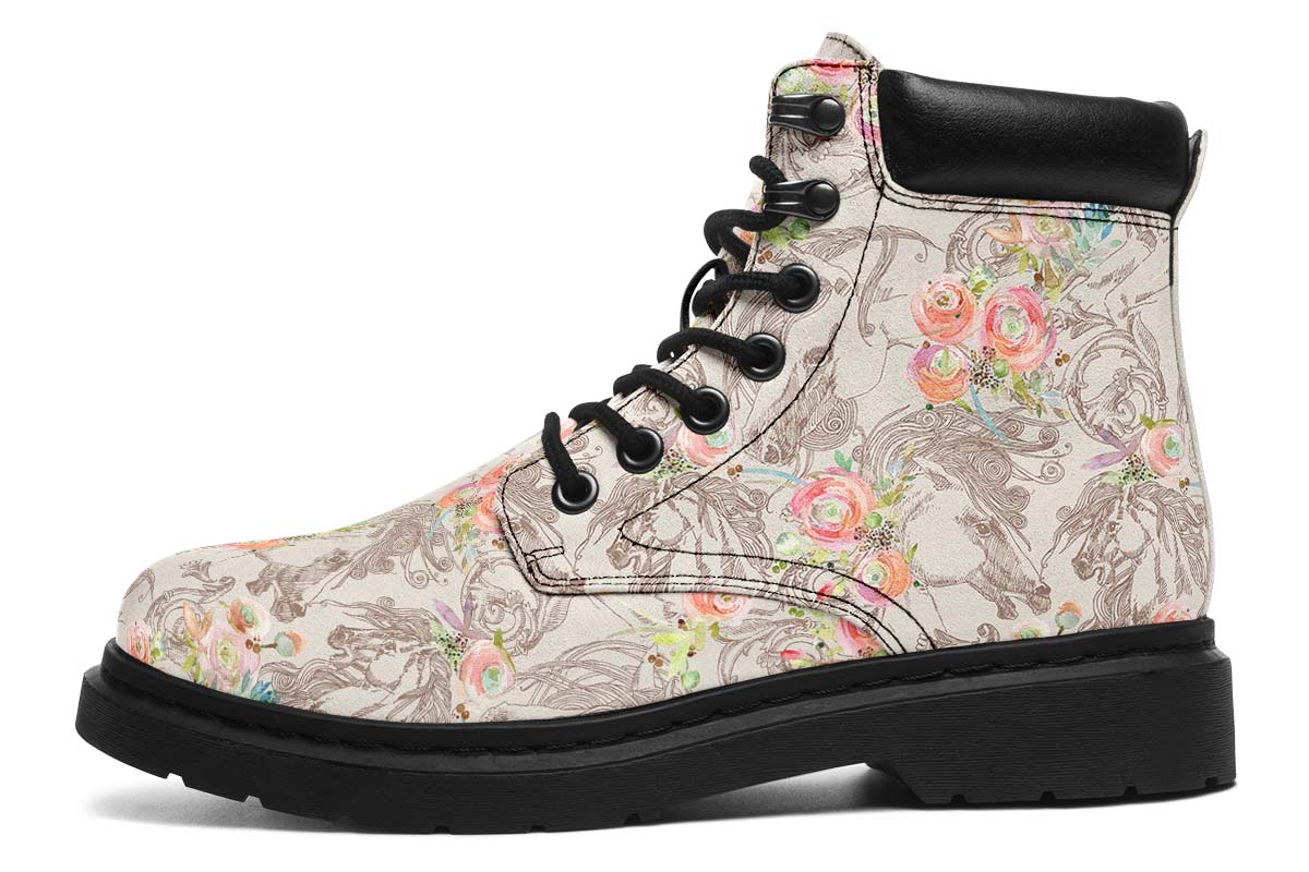 Floral Horse Classic Vibe Boots