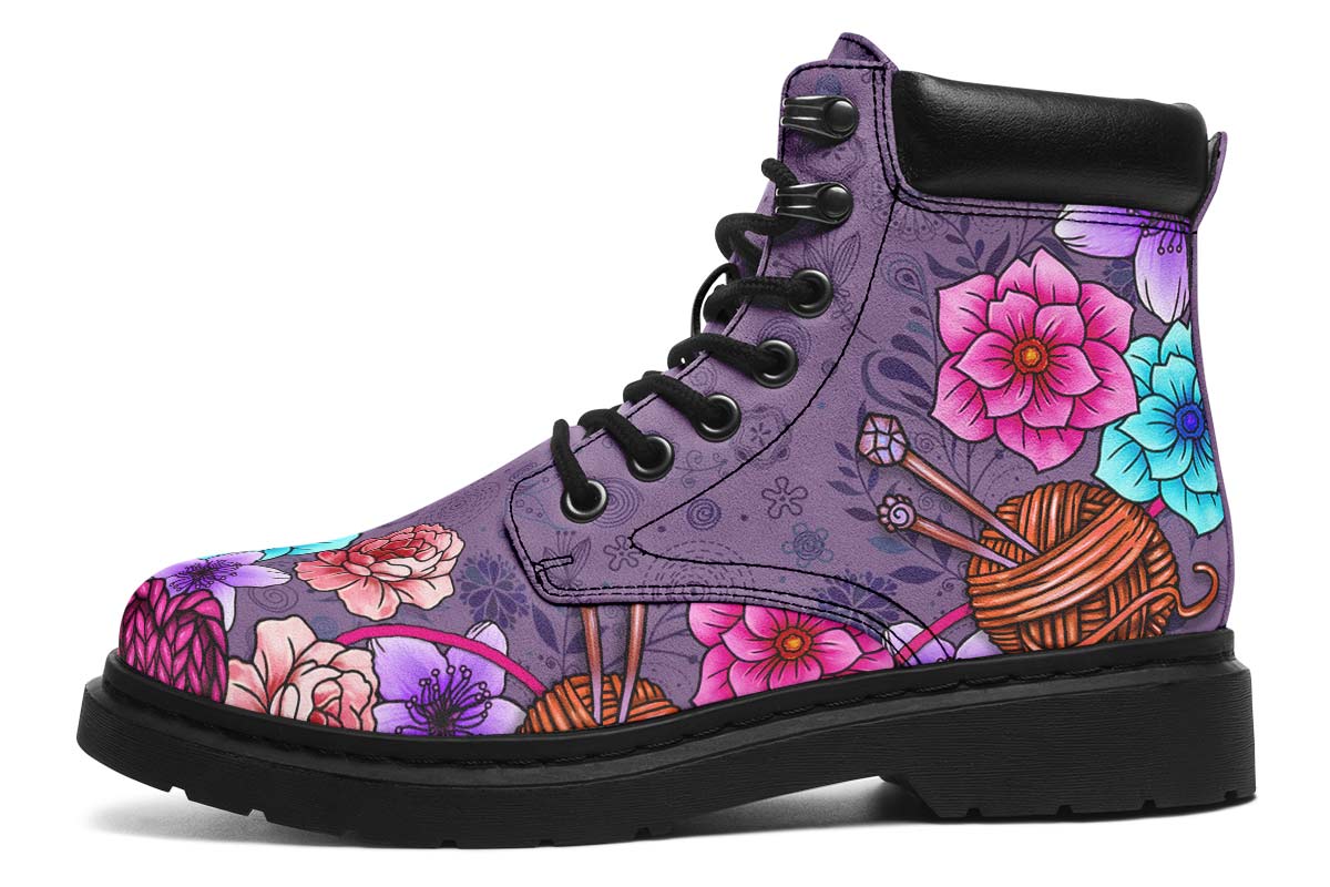 Floral Knitting Classic Vibe Boots