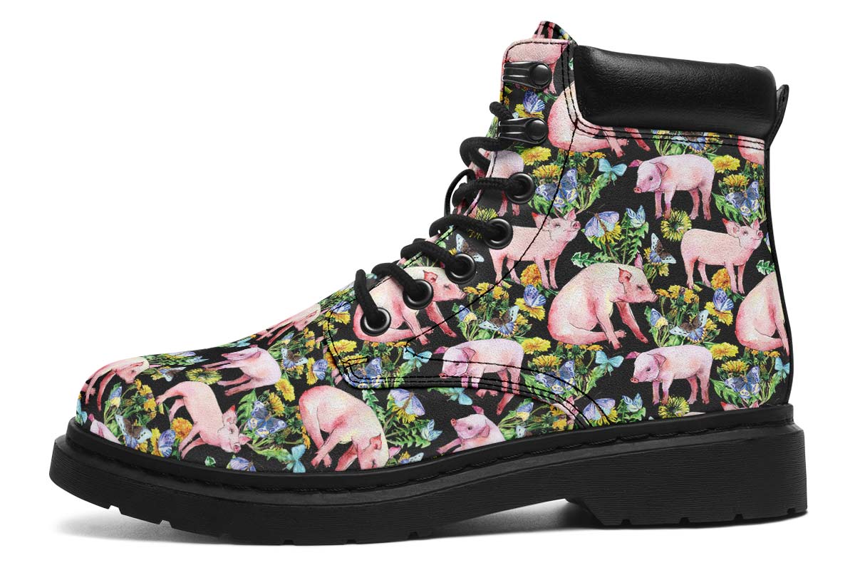 Floral Pig Classic Vibe Boots