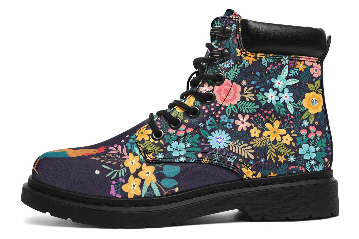 Floral Rooster Classic Vibe Boots