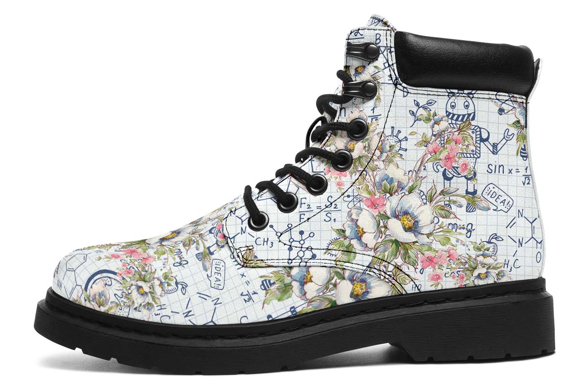 Floral Science Symbols Classic Vibe Boots