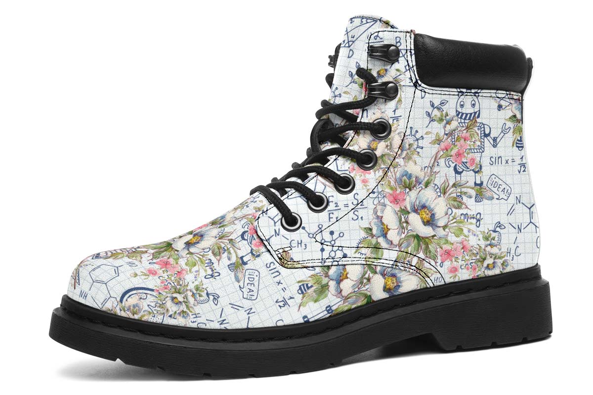 Floral Science Symbols Classic Vibe Boots