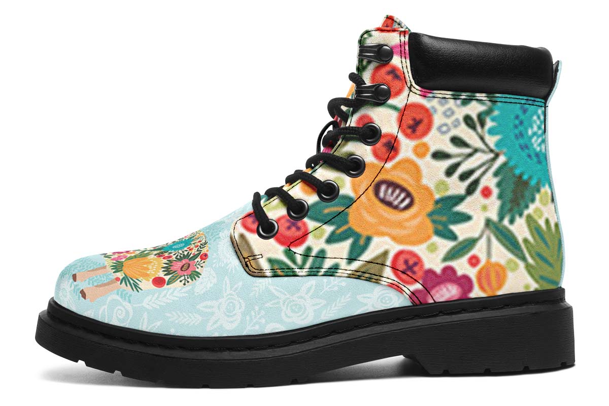 Floral Sheep Classic Vibe Boots