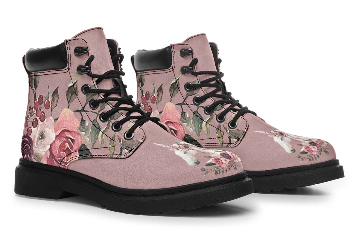 Floral Unicorn Classic Vibe Boots