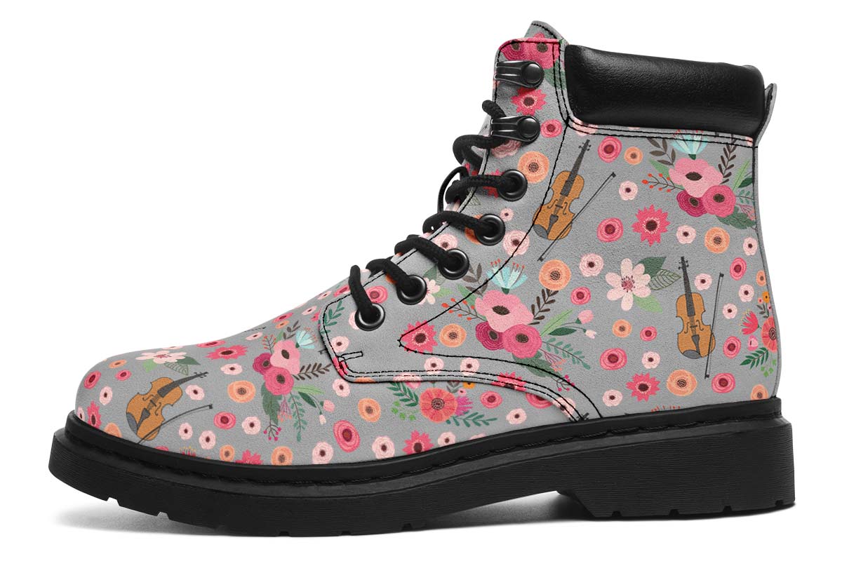 Flower Violin Classic Vibe Boots