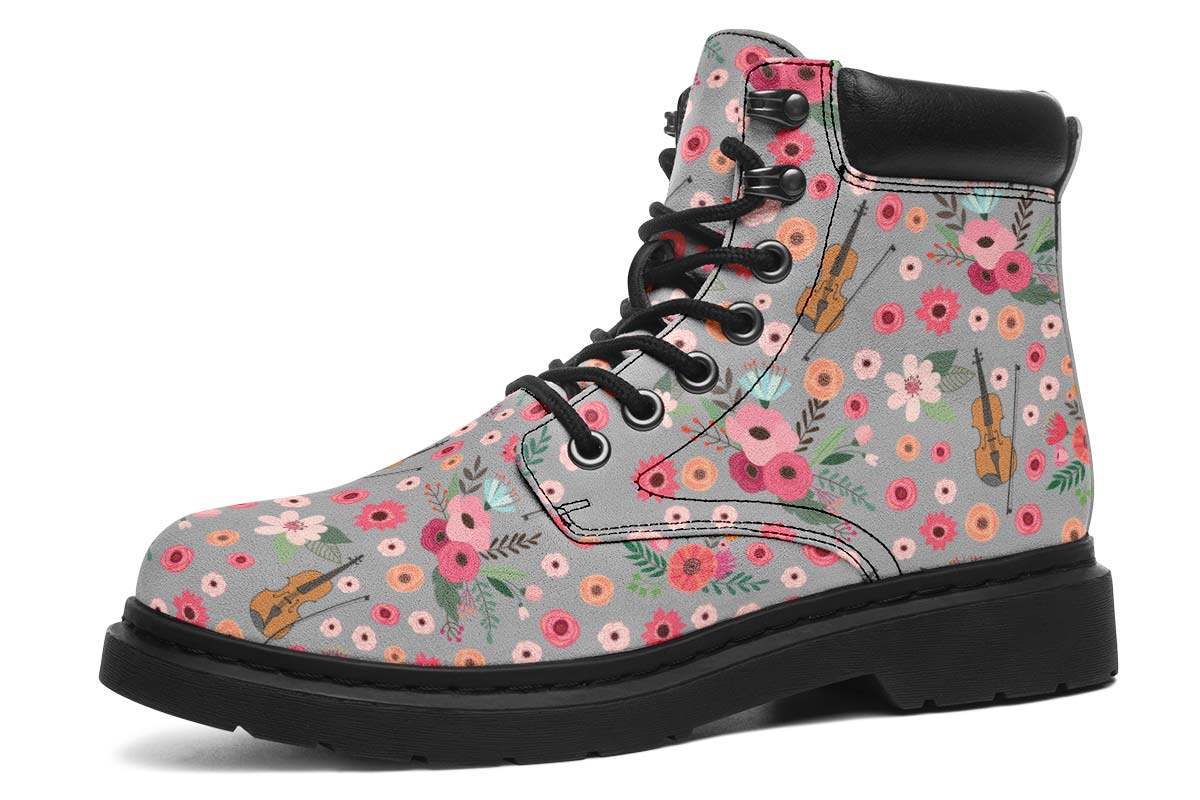 Flower Violin Classic Vibe Boots