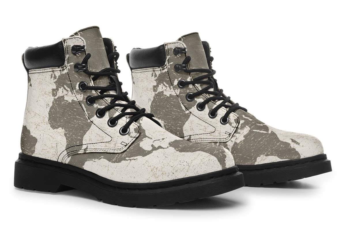 Geography Map Classic Vibe Boots
