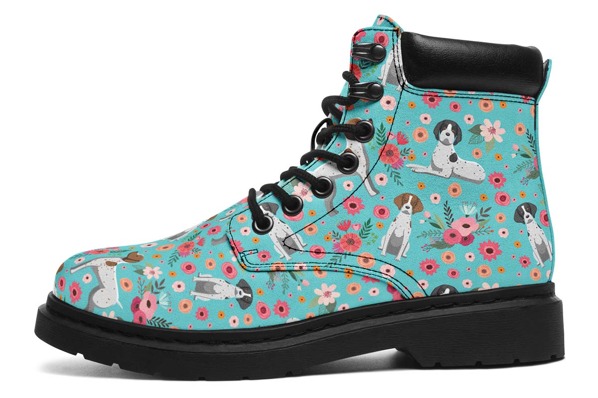 German Shorthaired Pointer Flower Classic Vibe Boots