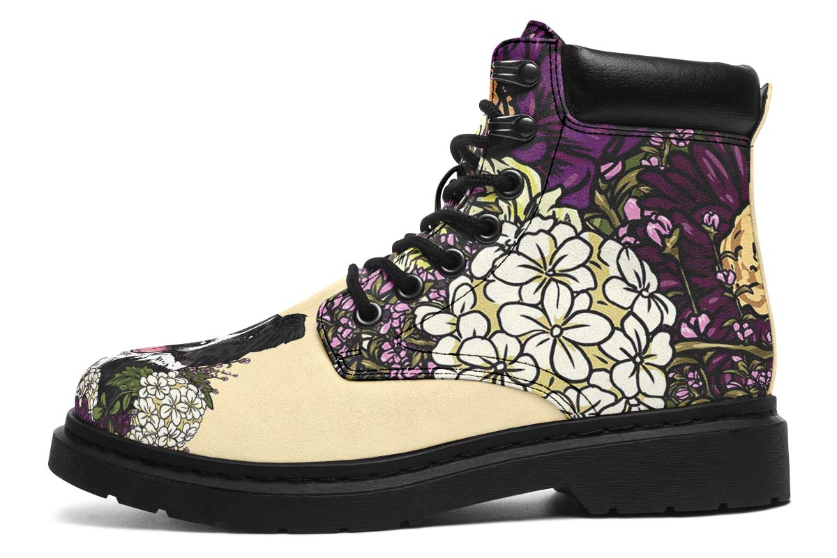 Illustrated Border Collie Classic Vibe Boots