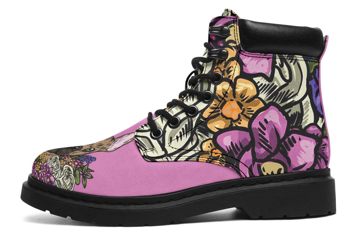 Illustrated French Bulldog Classic Vibe Boots