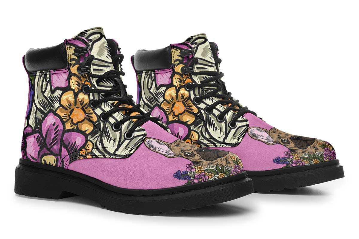 Illustrated French Bulldog Classic Vibe Boots