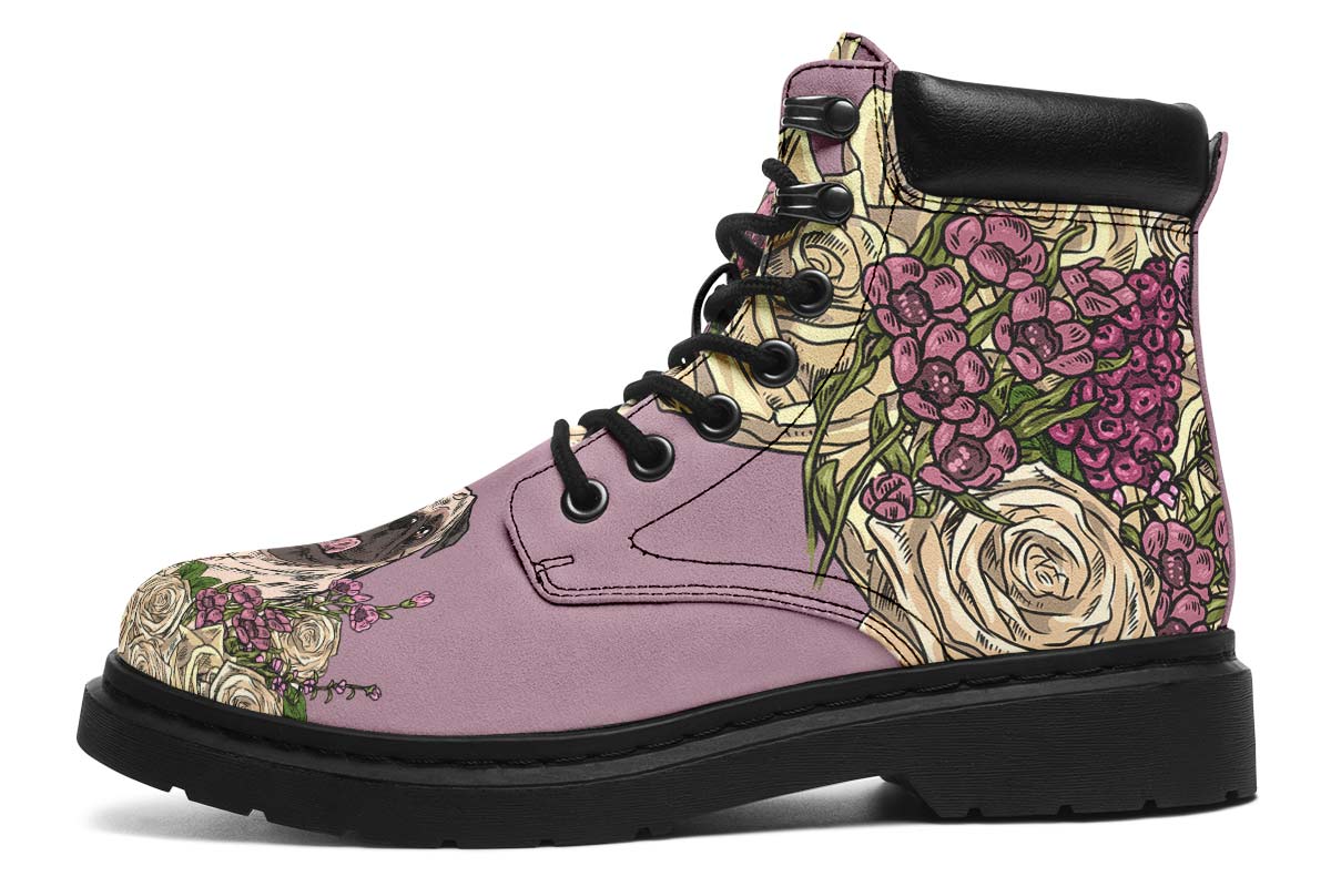 Illustrated Pug Classic Vibe Boots