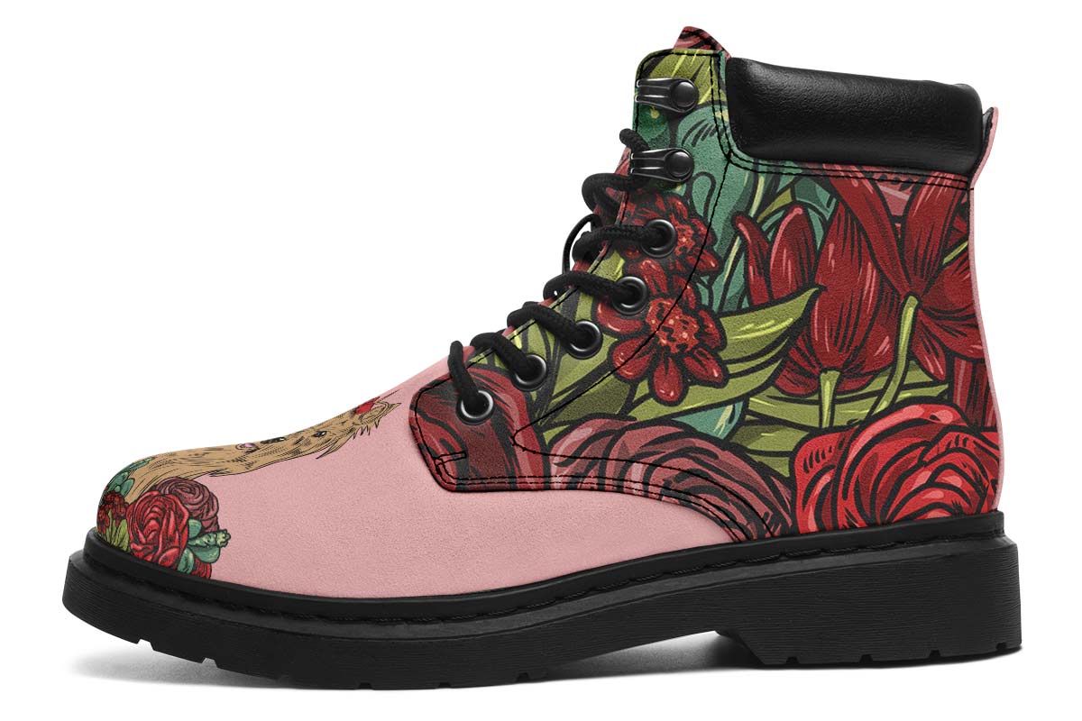 Illustrated Yorkie Terrier Classic Vibe Boots