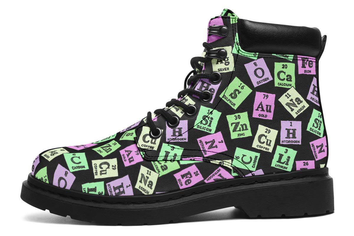 Periodic Table Pattern Classic Vibe Boots