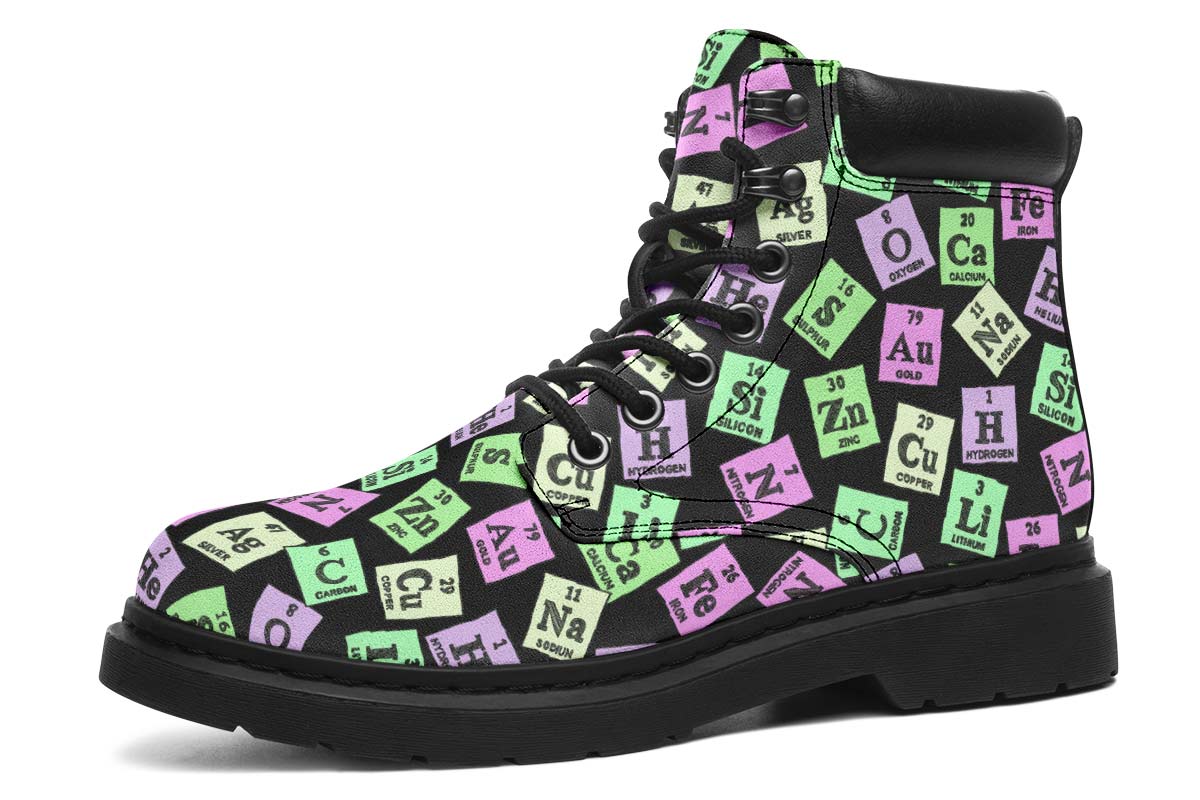 Periodic Table Pattern Classic Vibe Boots