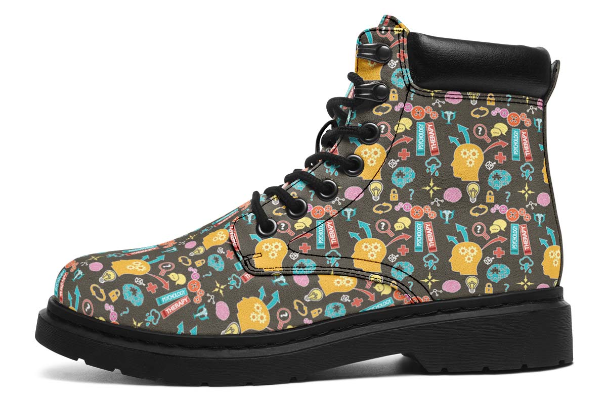 Psychology Pattern Classic Vibe Boots