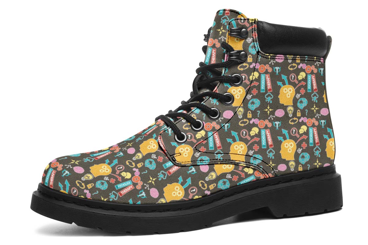 Psychology Pattern Classic Vibe Boots