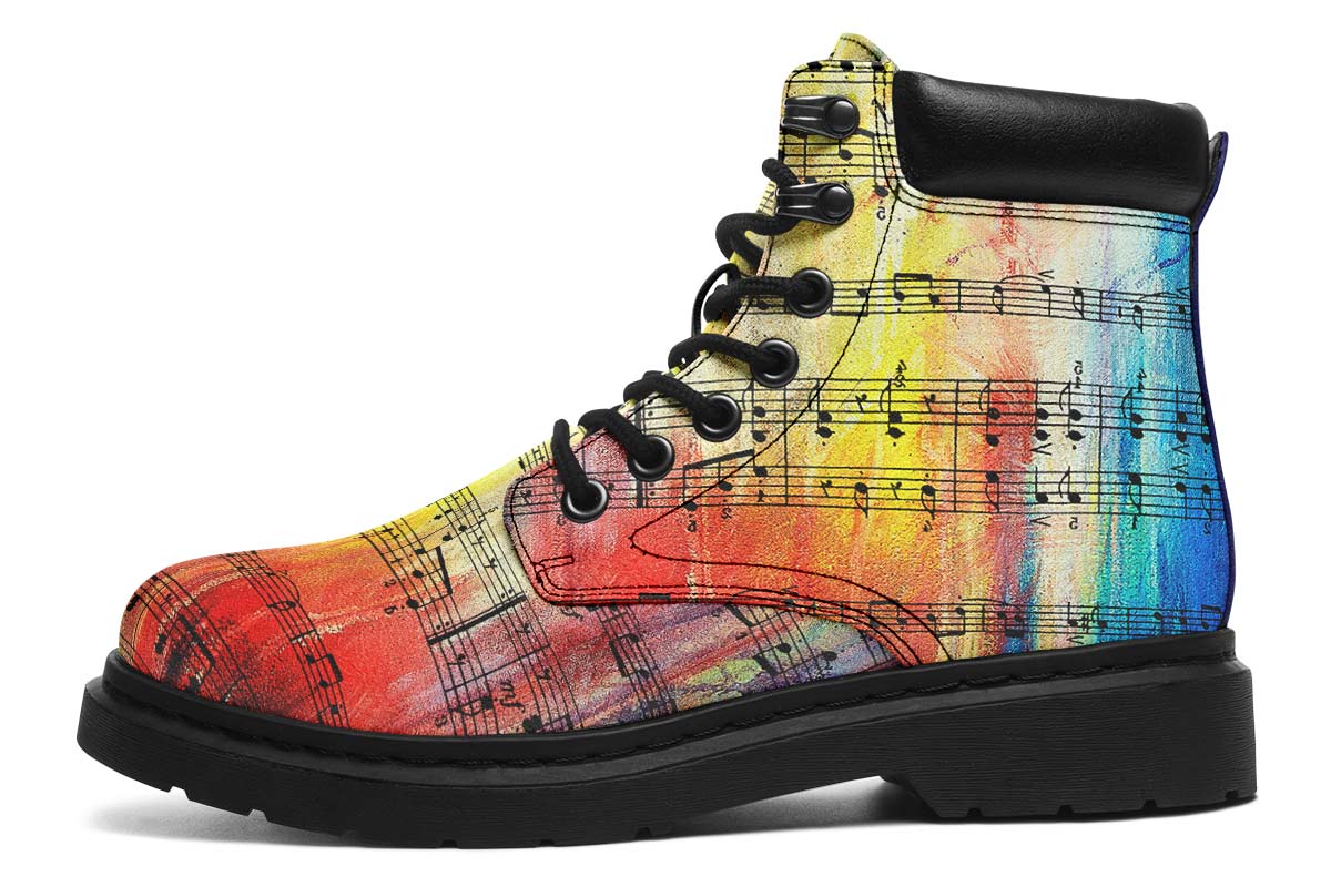 Rainbow Sheet Music Classic Vibe Boots