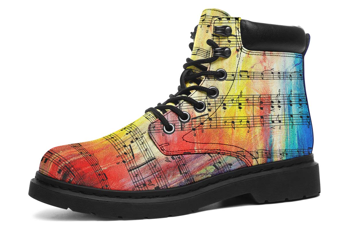 Rainbow Sheet Music Classic Vibe Boots