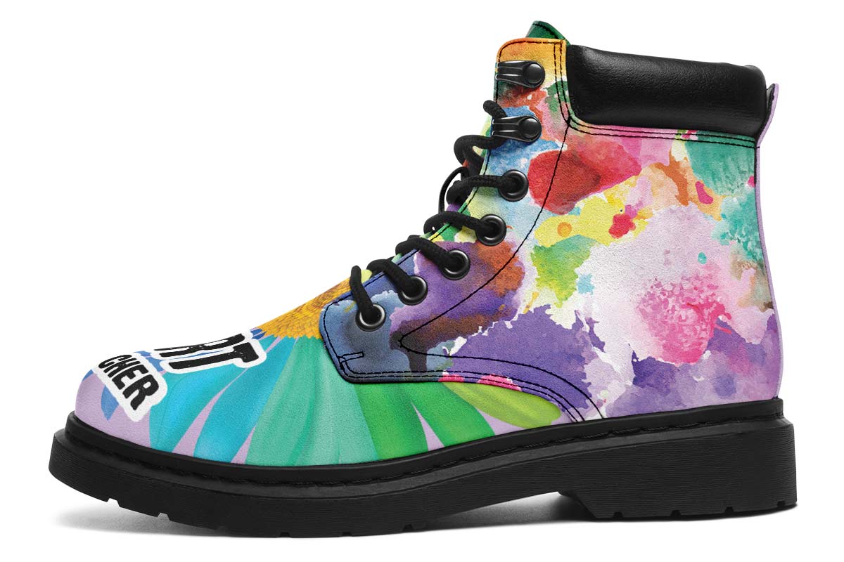 Rainbow Teacher Classic Vibe Boots