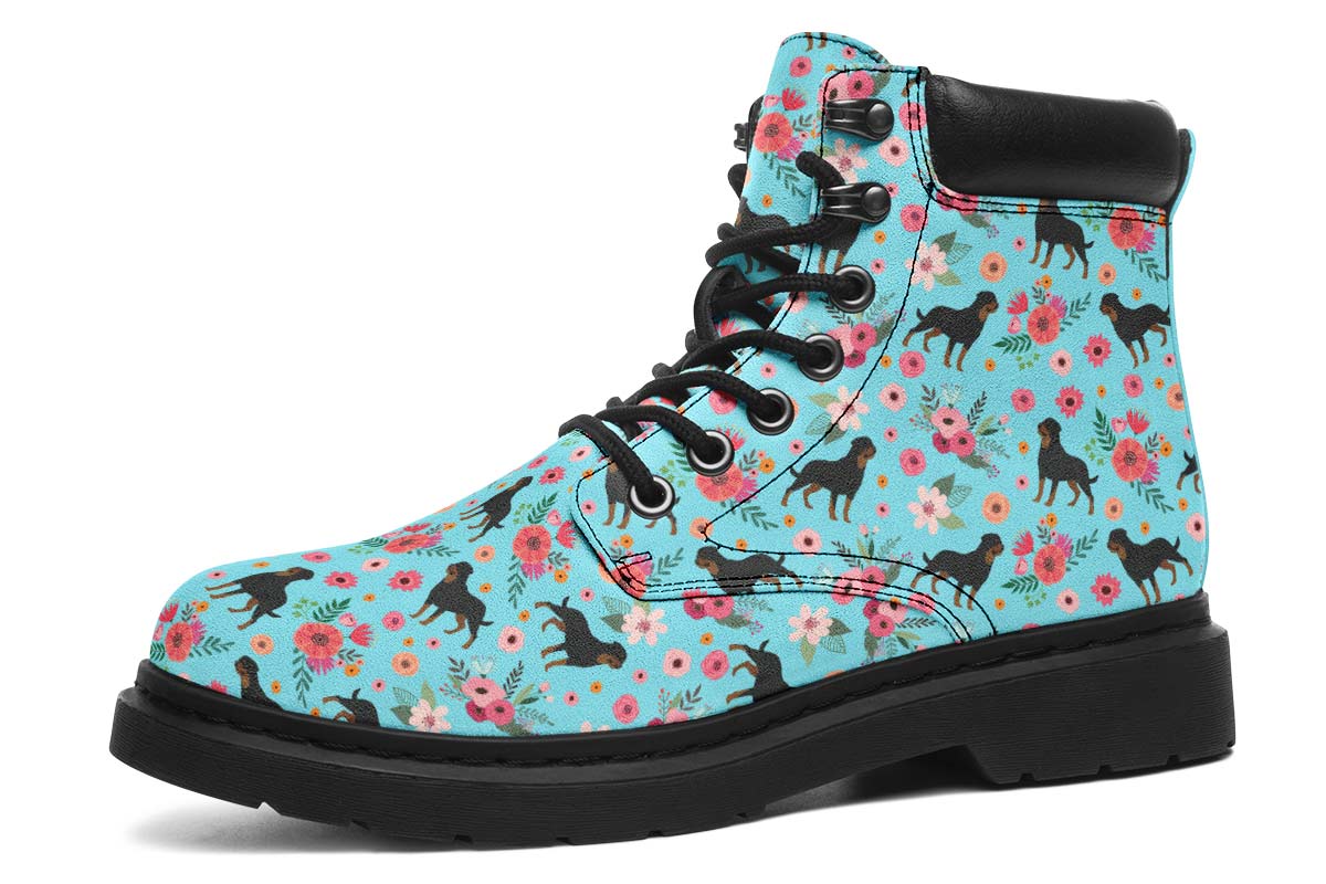 Rottweiler Flower Classic Vibe Boots