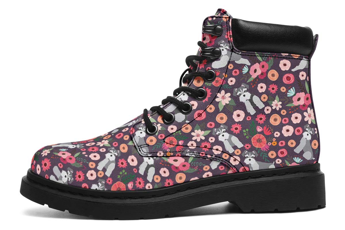 Schnauzer Flower Classic Vibe Boots