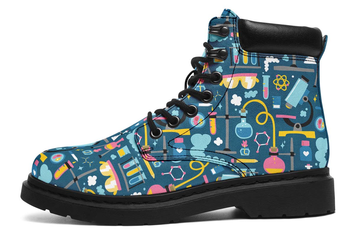 Science Lab Pattern Classic Vibe Boots