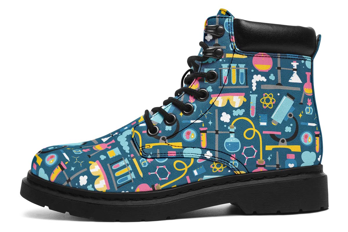 Science Lab Pattern Classic Vibe Boots