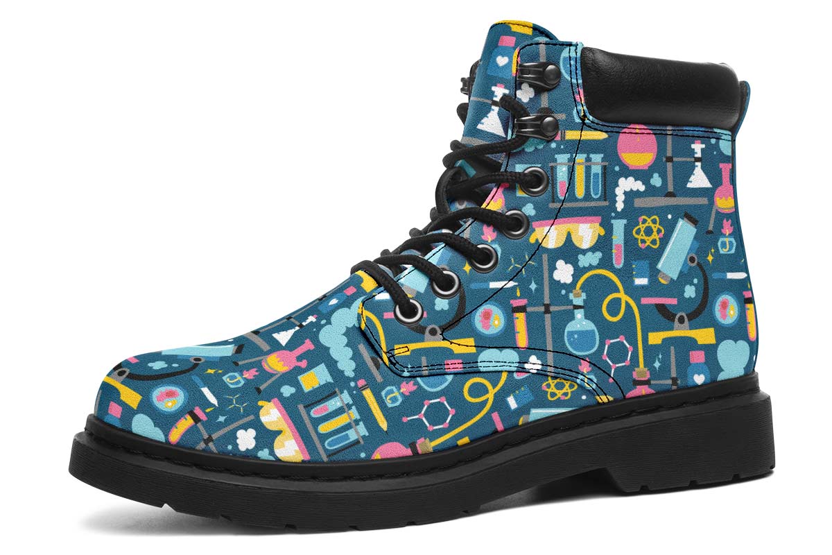 Science Lab Pattern Classic Vibe Boots