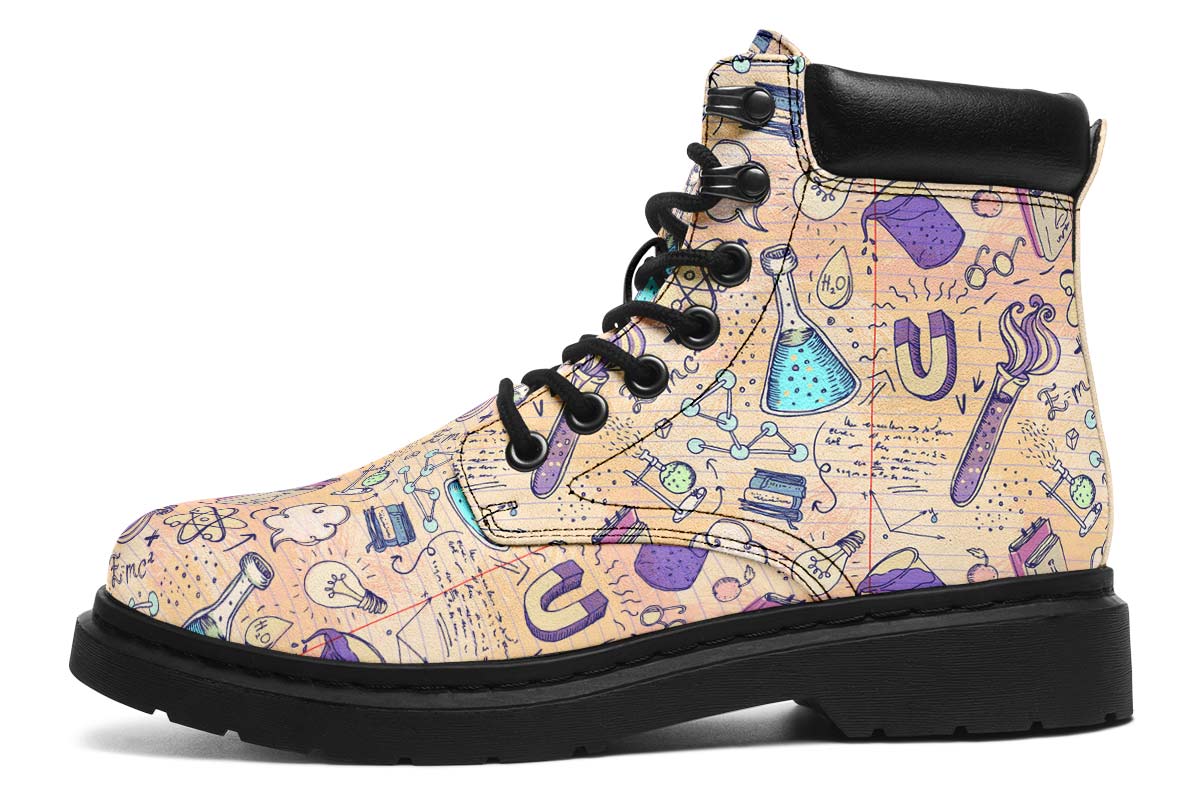 Science Lover Pattern Classic Vibe Boots