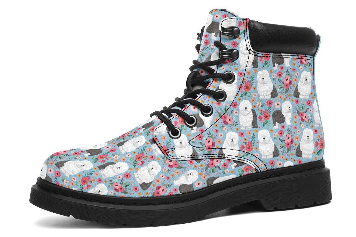 Sheep Dog Flower Classic Vibe Boots