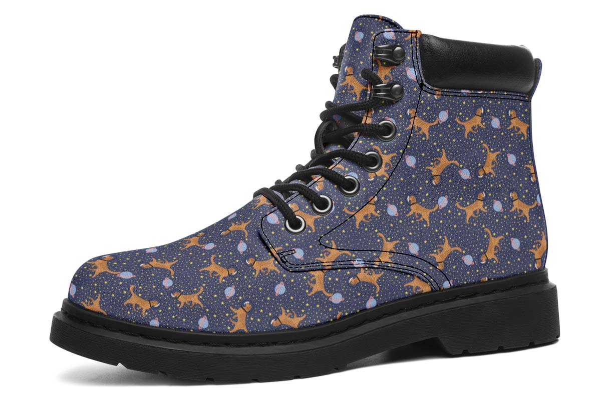 Space Golden Retriever Classic Vibe Boots