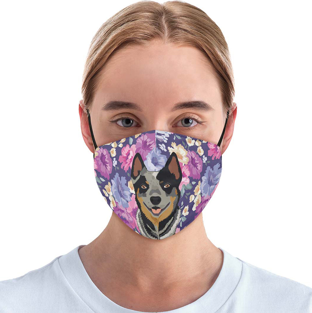 Australian Cattle Dog Portrait Face Cover