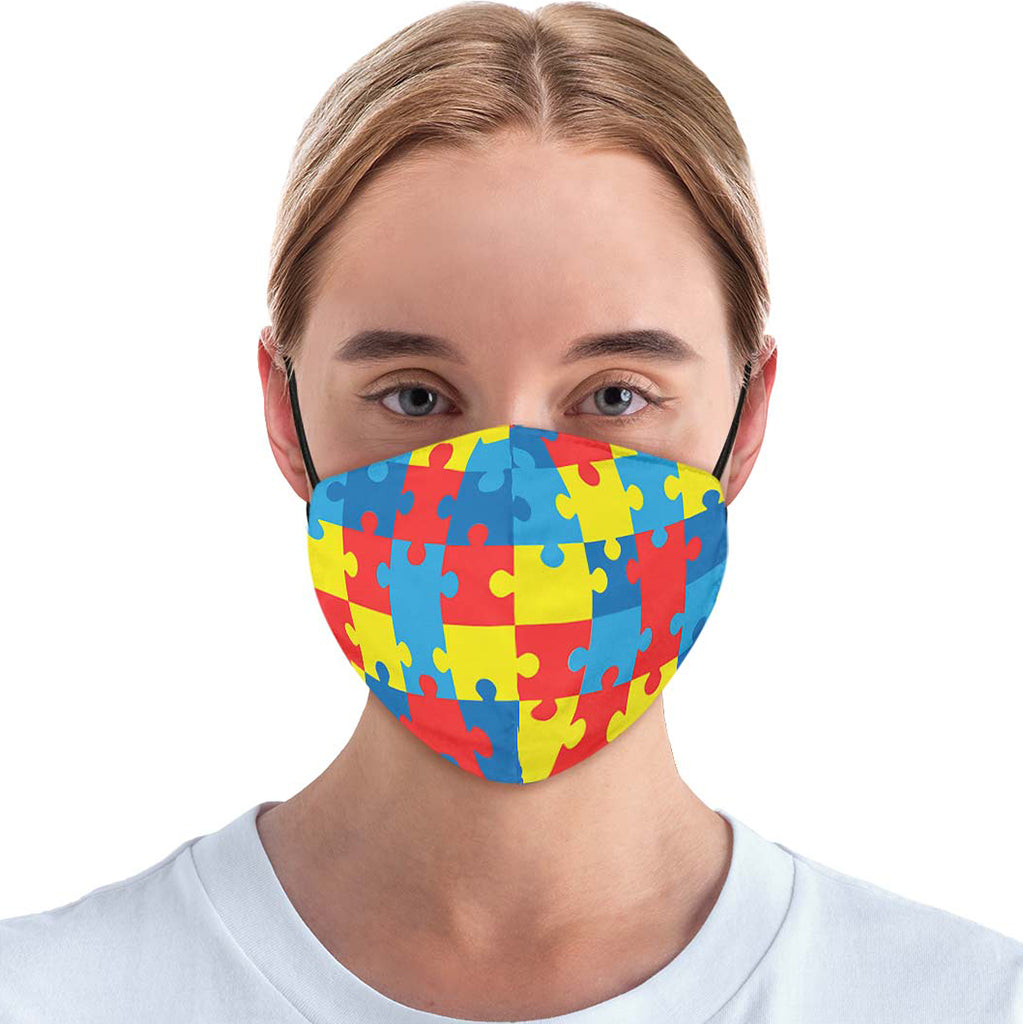 Autism Awareness Face Cover