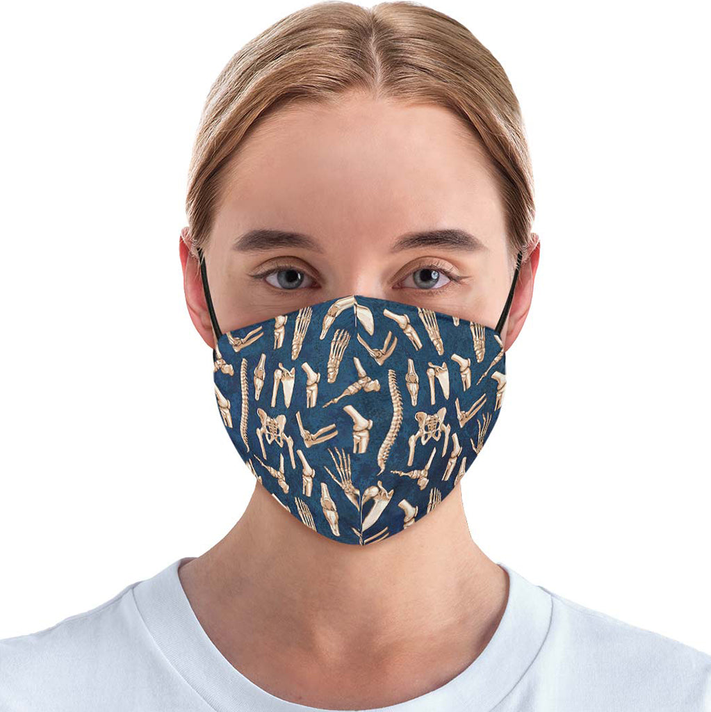Bone Pattern Face Cover