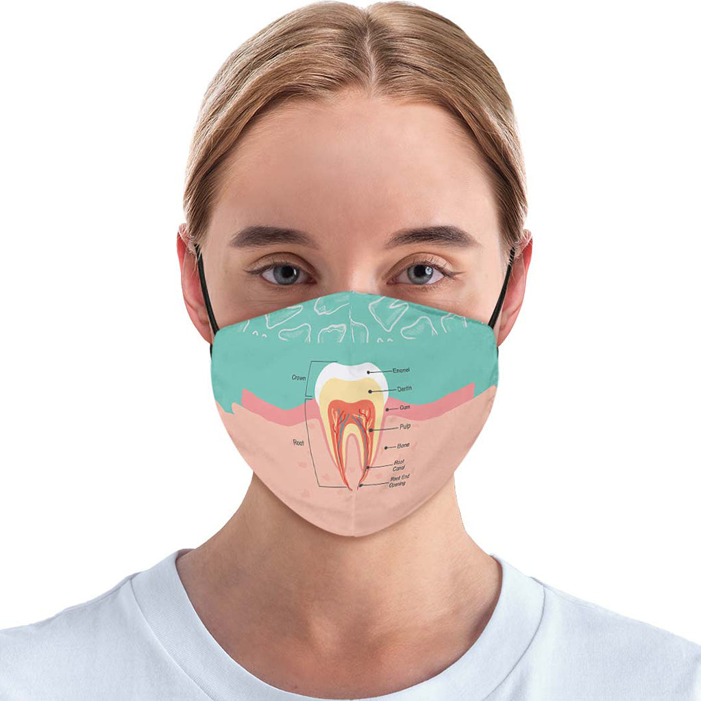 Dentist Diagram Face Cover