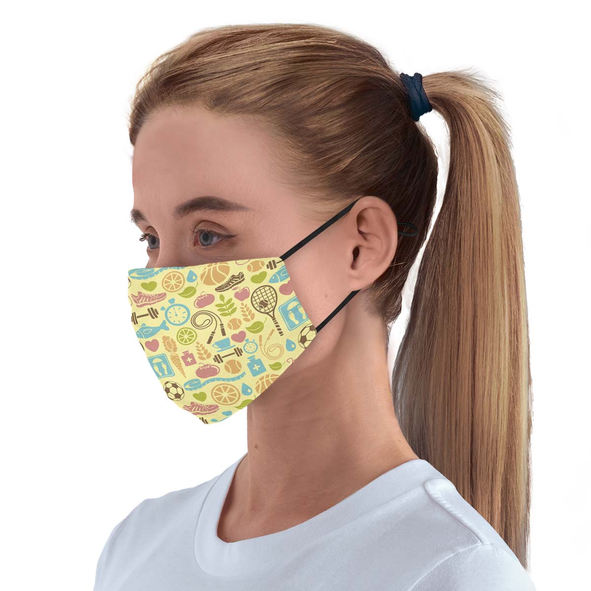 Fitness Training Pattern Face Cover