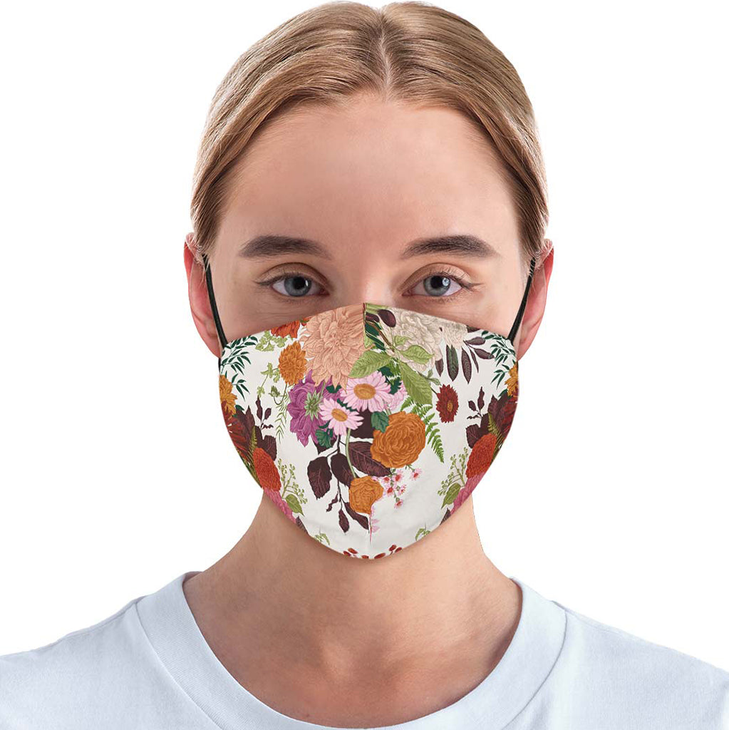 Floral Arrangement Face Cover
