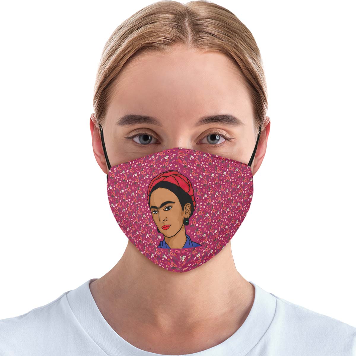 Floral Frida Face Cover