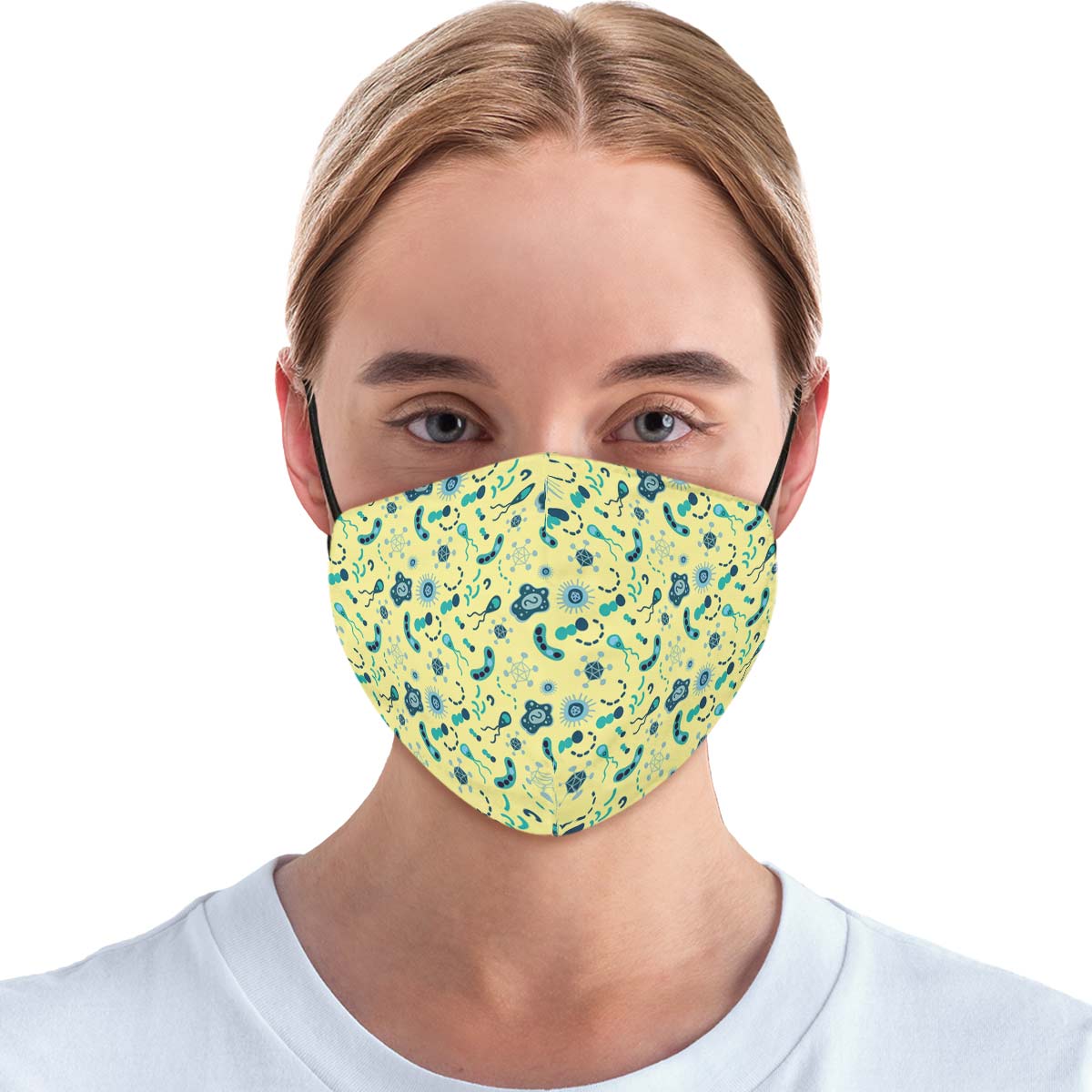 Microbiology Pattern Face Cover