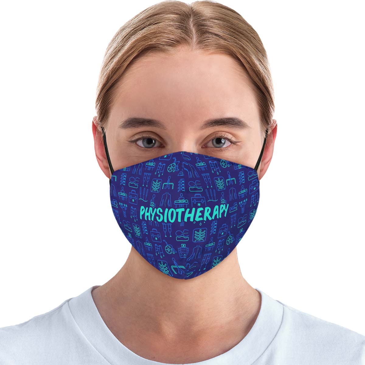 Physiotherapy Pattern Face Cover