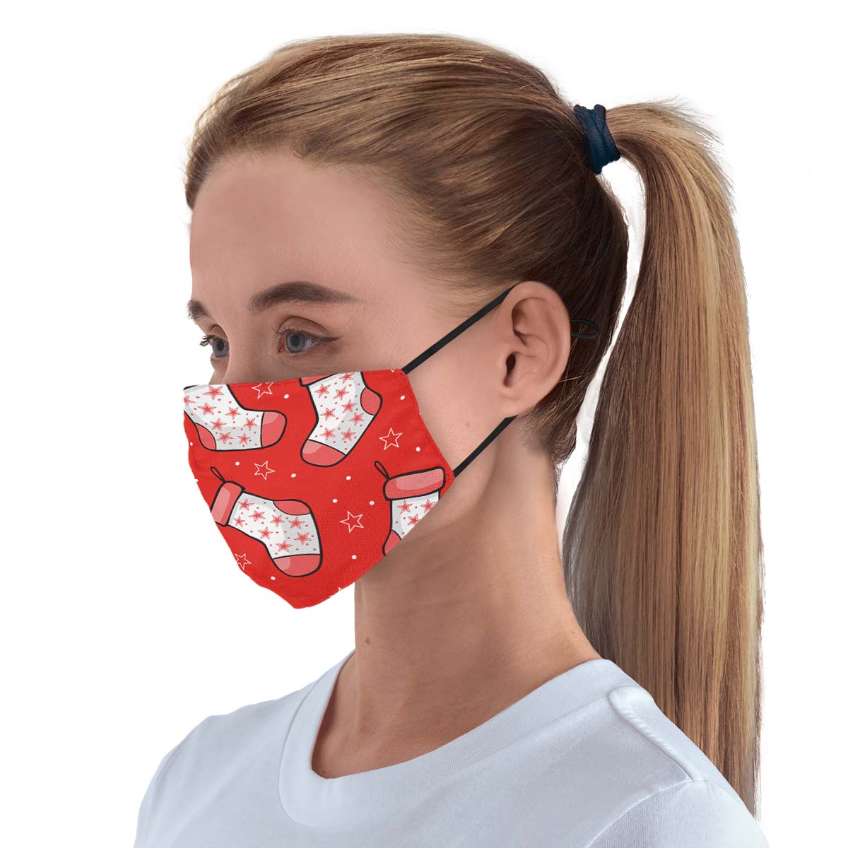 Red Stockings Face Cover