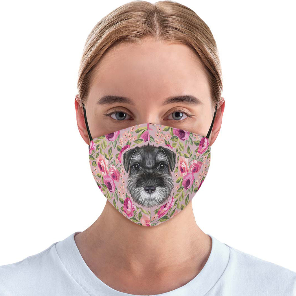 Schnauzer Puppy Face Cover