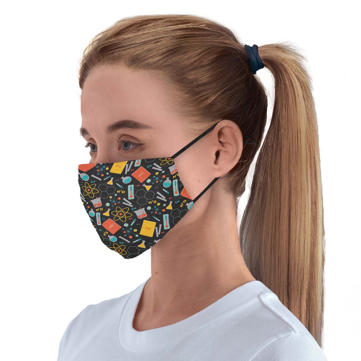 Scientist Pattern Face Cover
