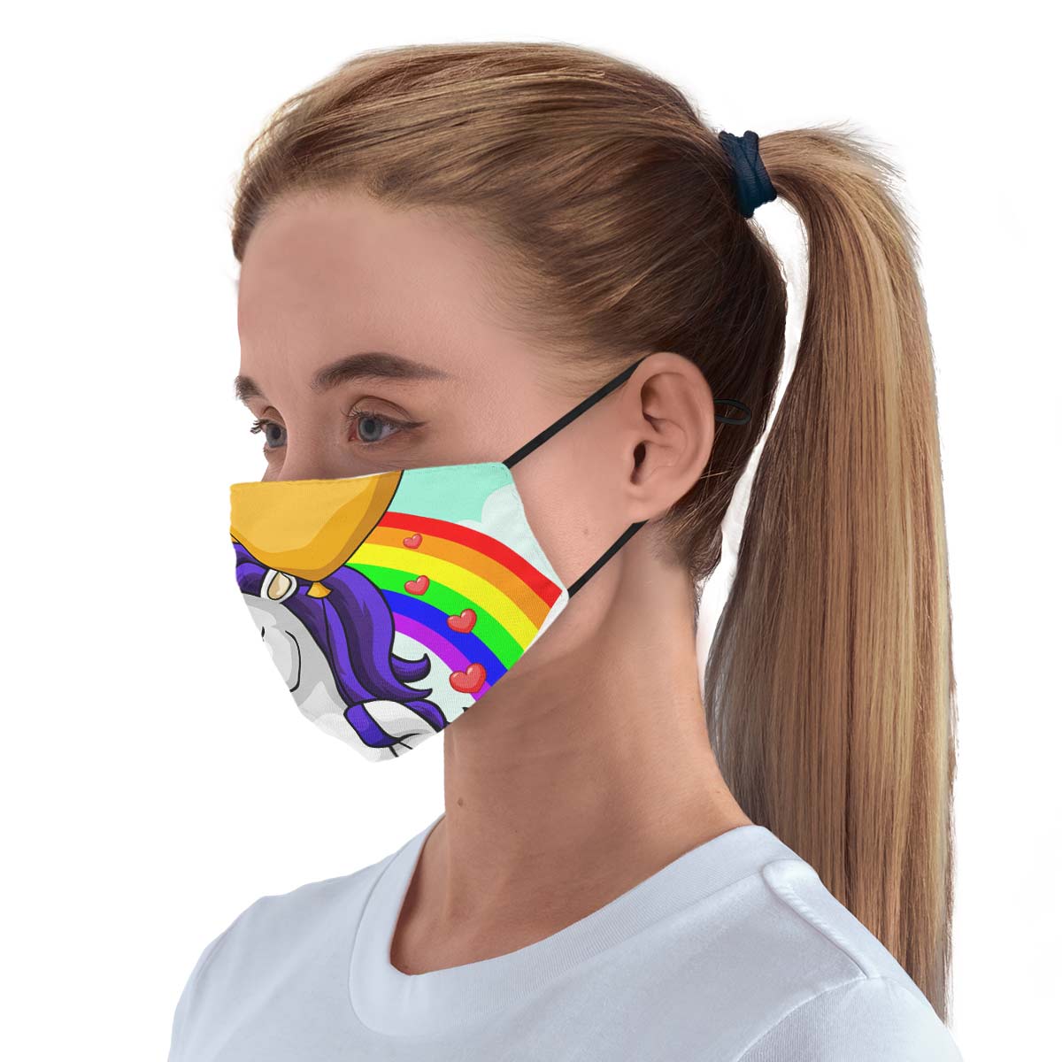 Unicorn Rainbow Face Cover