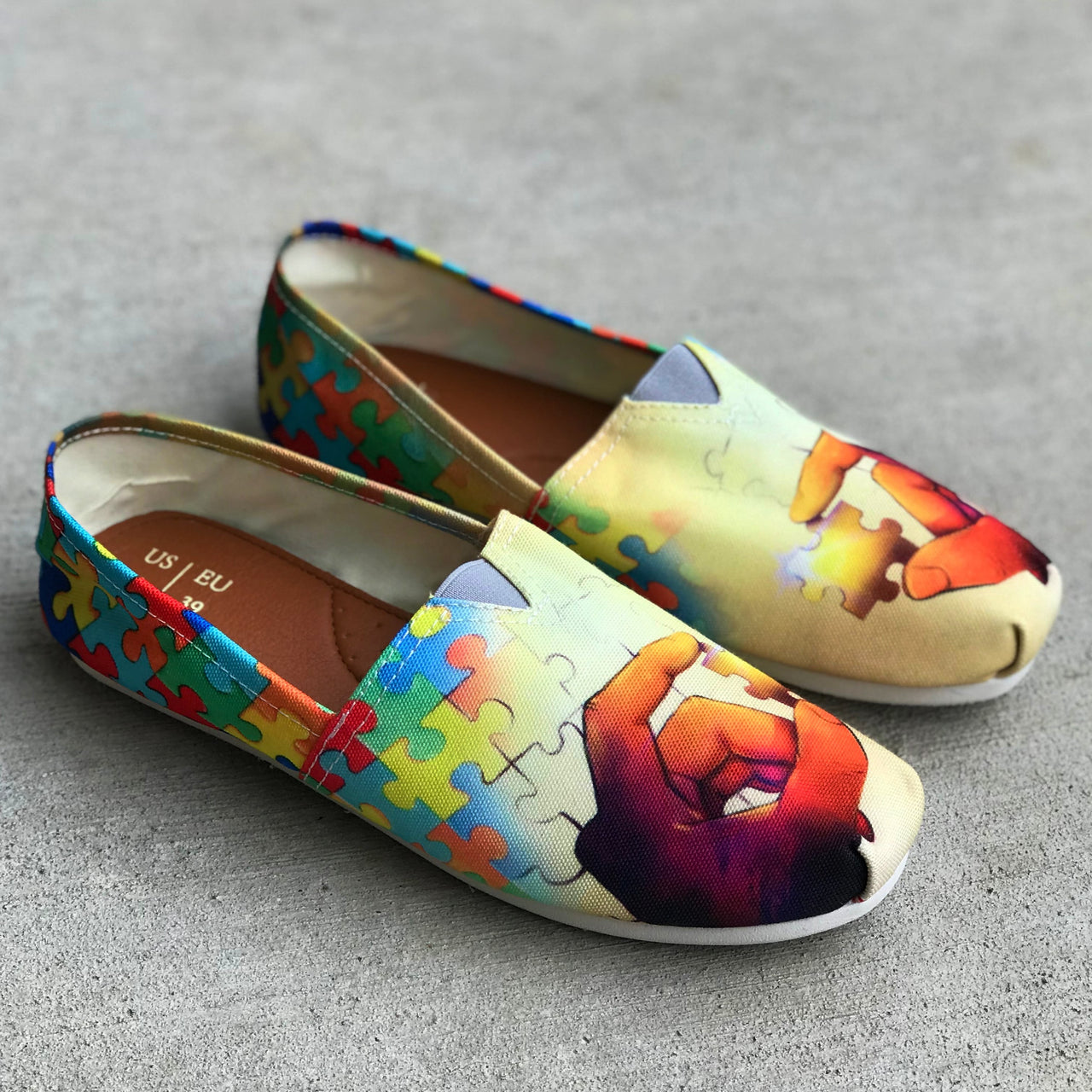 Artistic Autism Awareness Casual Shoes