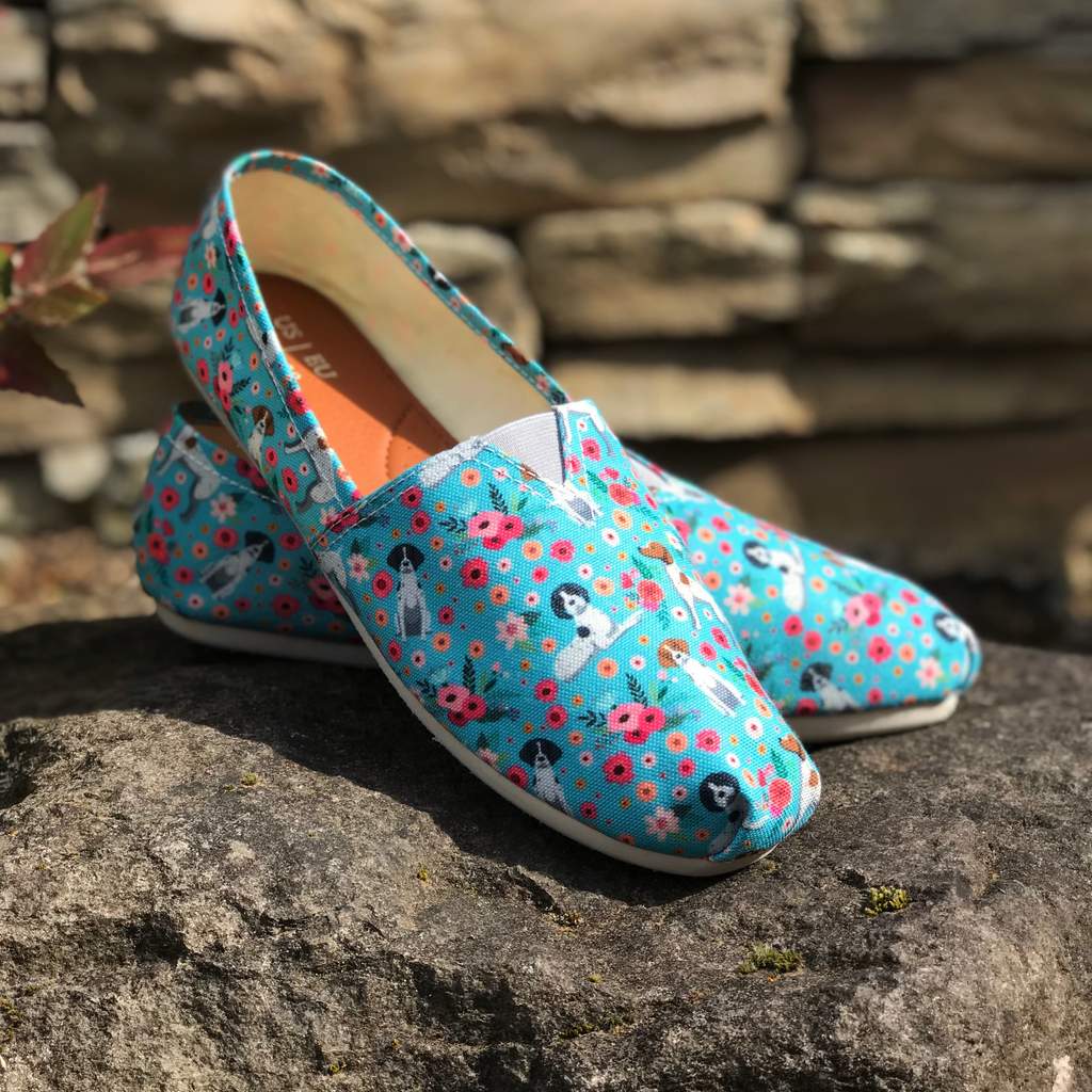 German Shorthaired Pointer Flower Casual Shoe