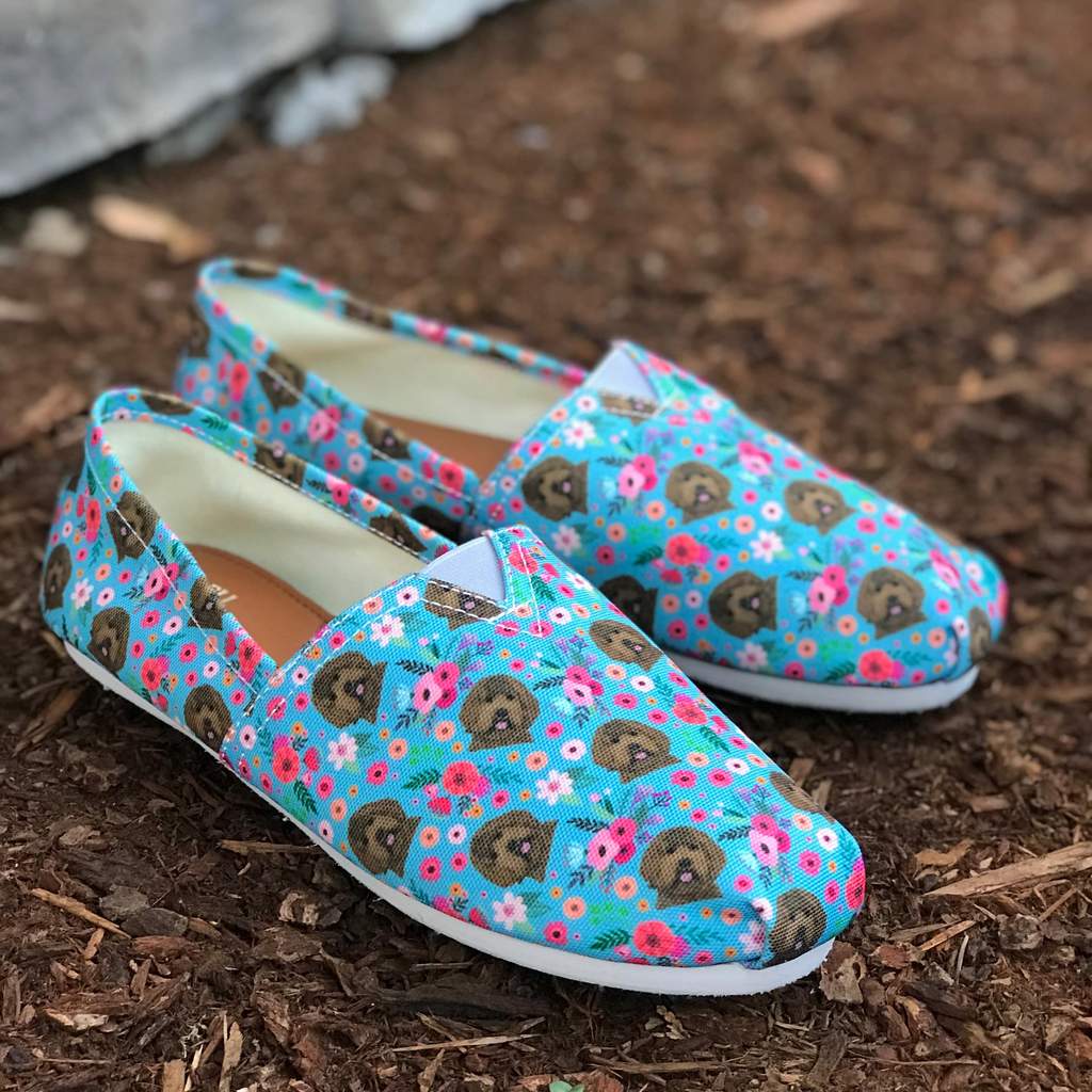 Labradoodle Flower Casual Shoe